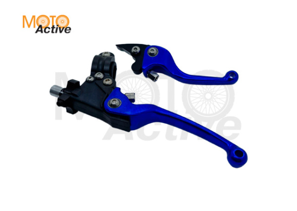 Рычаг сцепления тормоза с кронштейном #1 CNC синий