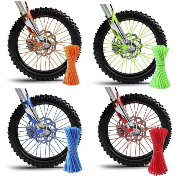 Накладки Spoke Skins на спицы для колес 21/19, 21/18 (компл. 76шт) фиолетовые