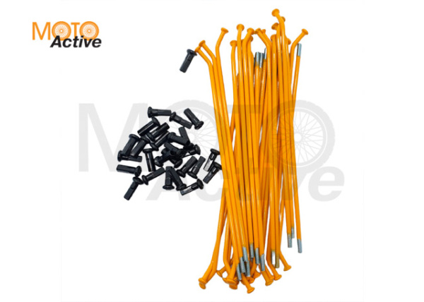 Спицы KAYO 17" компл 32 шт. (187/191 мм) желтые