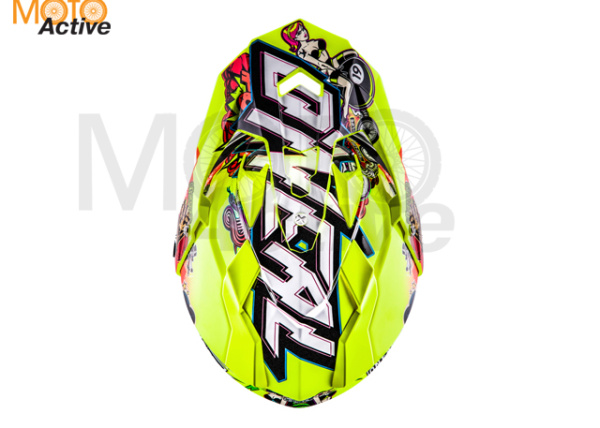 Шлем кроссовый со стеклом O'NEAL Sierra Crank V.22, разноцветный