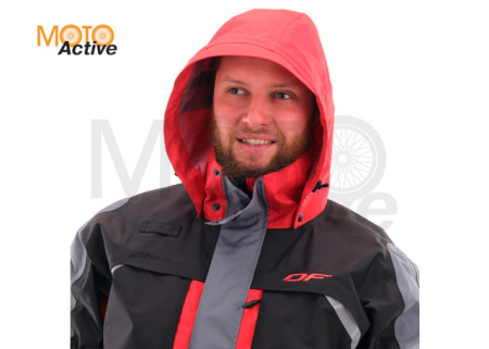 Мембранная куртка QUAD PRO BLACK-RED 2021