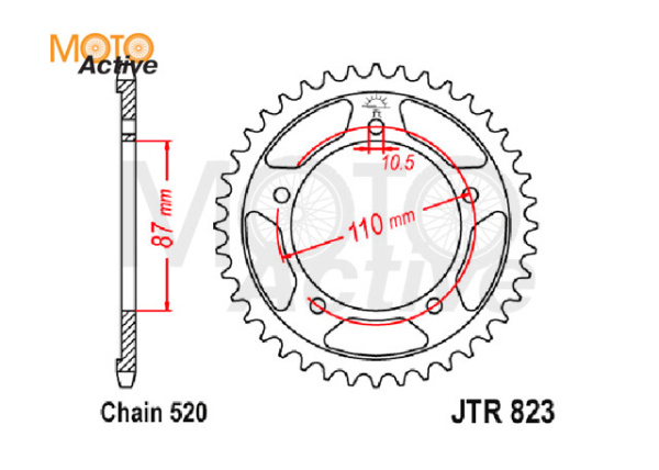 Звезда ведомая JTR823.45