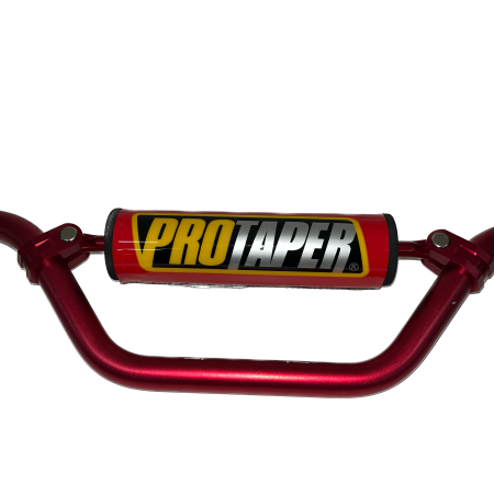 Руль PRO-TAPER алюминевый с перемычкой средний красный