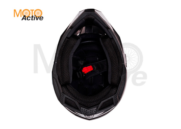 Шлем KIOSHI Fighter 802 мотард с очками, белый