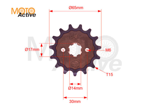 Звезда ведущая 420-15T d-17 SM-PARTS