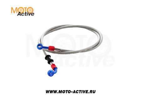 Шланг тормозной армированный L-1200 mm M10/прямой - M10/90°