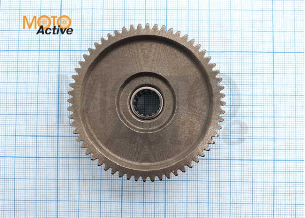 Шестерня большая двойная редукт. стартера 156FMI(CB125D)161FMJ(CB150D)163FML-2(CB200-C)169FML(CB200)