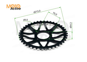 Венец, звезда ведомая (520-41) KAYO T2, вогнутая