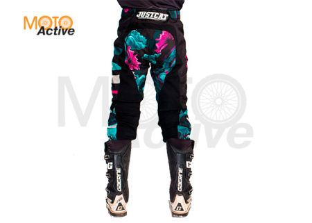 Штаны кросс-эндуро JUSTCAT SCULL FLOWERS