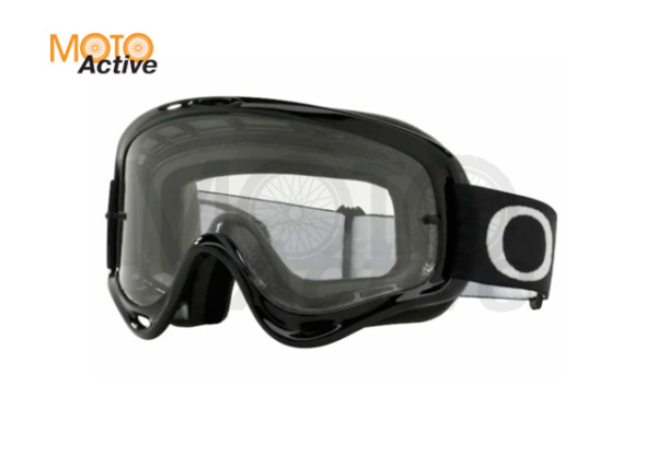 Очки для мотокросса детские OAKLEY O-Frame XS Solid черные глянцевые / прозрачная