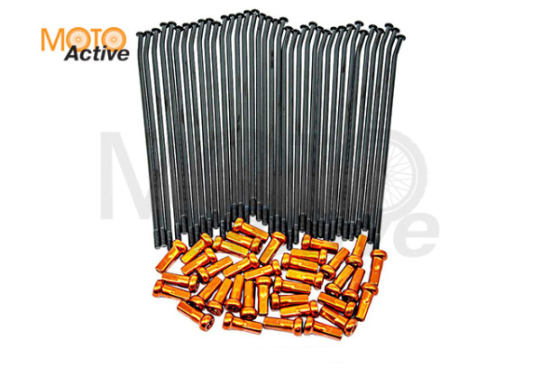 Спицы KTM, Holeshot, Crosstrec, Legend 18" (186х169х4, 192х168х4) ниппель cпицы CNC комплект 36шт