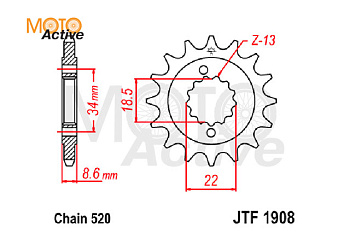 Звезда ведущая JTF1908.15 Dominar
