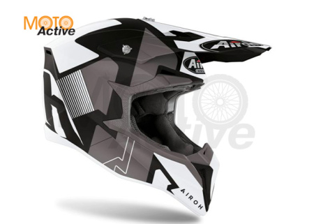 Кроссовый шлем Airoh Wraap Raze Black Matt