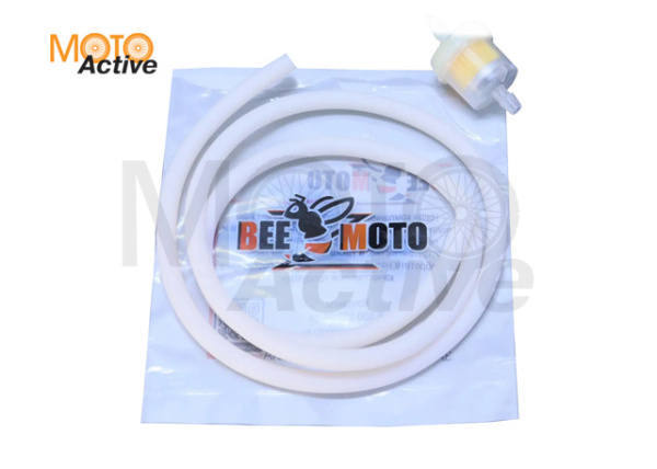 Шланг топливный Ø4mm, 1 метр (прозрачный,   фильтр) "BEEZMOTO"