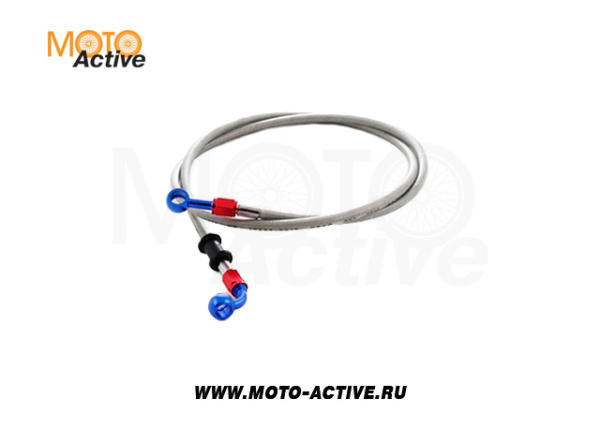 Шланг тормозной армированный L-1000 mm M10/прямой - M10/90°