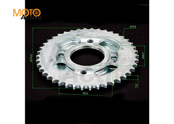 Венец, звезда ведомая (428H-42) CG/CB Intruder 4х90х58