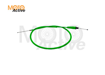 Трос газа 930 130 NIBBI 4T (Cross CB ) возд.охлаждение (L930 мм, общая длина 1060 мм) (Зеленый)