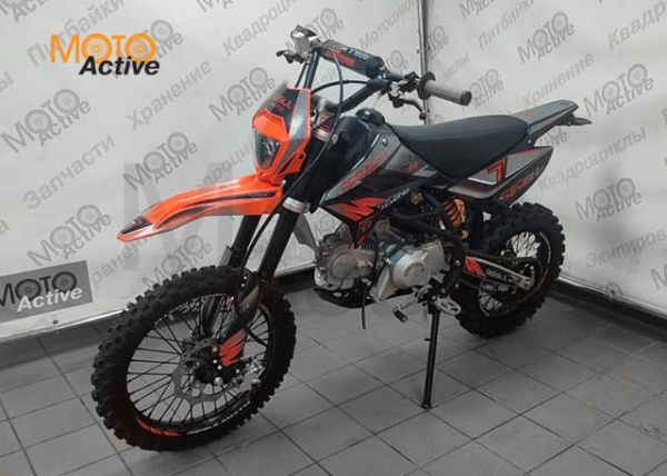 Питбайк Regulmoto SEVEN PRO 17/14 (серый-оранжевый)