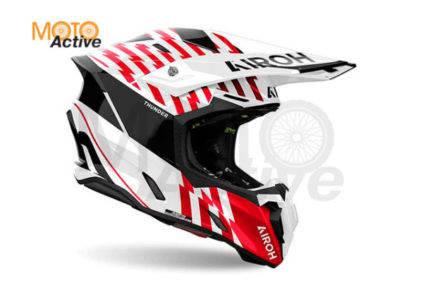 Кроссовый шлем Airoh Twist 3 Thunder Red Gloss