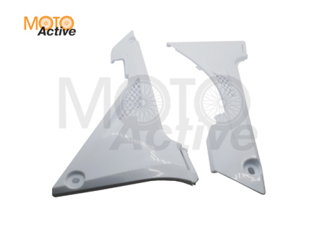 Боковые обтекатели центральные (пара) KAYO T2 ENDURO T4 (2020) белые