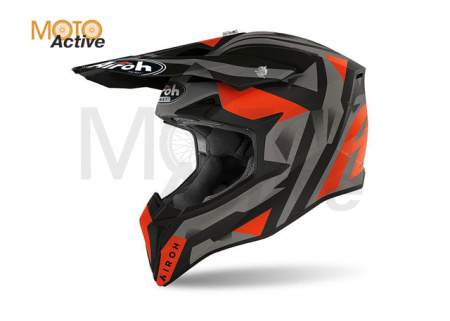 Кроссовый шлем Airoh Wraap Sequel Orange Matt