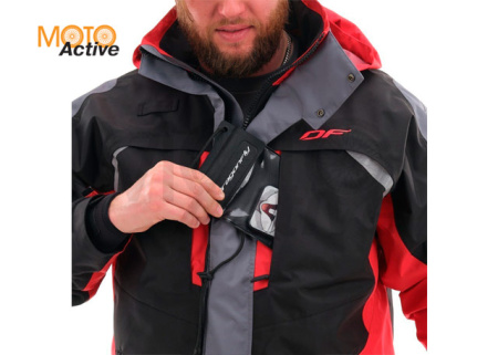 Мембранная куртка QUAD PRO BLACK-RED 2021