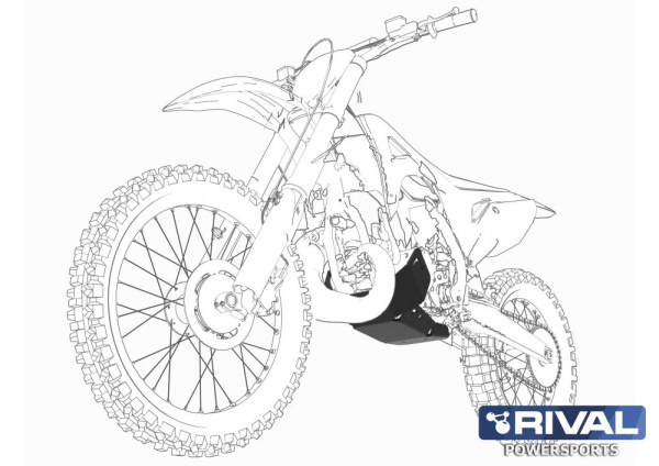 Защита двигателя пластик PLASTIC SKID PLATE Xinguzin MT250