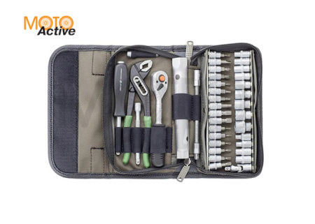 Набор головок 1/4 и инструментов для обслуживания мотоцикла в фирменной сумке, 37 предм. 600937