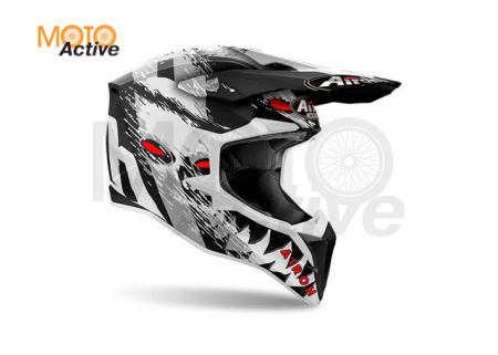 Кроссовый шлем Airoh Wraaap V24 Demon Matt