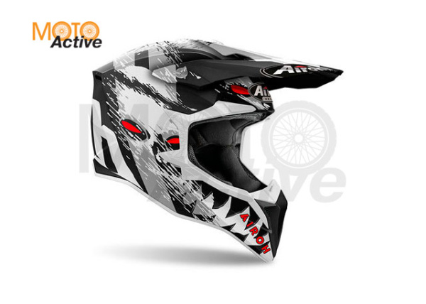 Кроссовый шлем Airoh Wraaap V24 Demon Matt