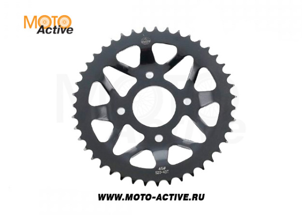 Звезда ведомая 520-43 стальная KAYO K1, K2, T2