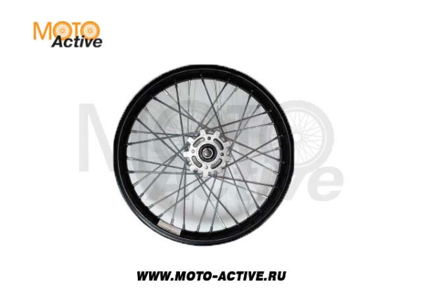 Диск 16"x1.85 (d=17mm) задний сталь черный