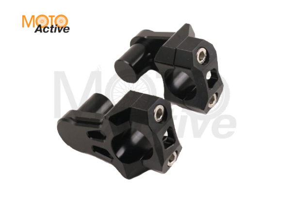 Кронштейны-переходники для рулей с d-22.2мм на d-28,6мм (с регулировкой выноса) SM-PARTS черные