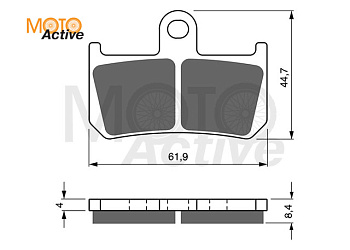 Тормозные колодки GOLD FREN Sintered S3 246