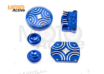 Крышки головки YX125см3 (компл.) CNC синие