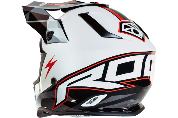 Мотошлем ROQVI STORM бело/черный глянцевый