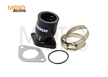 Коллектор впускной CQR d28mm с резиновым наконечником на карбюратор