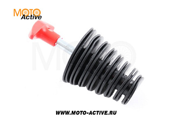 Пробка в глушитель большая SM-PARTS SM-652 черная/красная