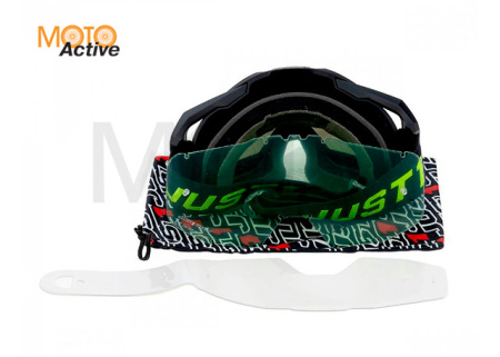 Очки для мотокросса JUST1 IRIS PULSAR черный/желтый тонированные