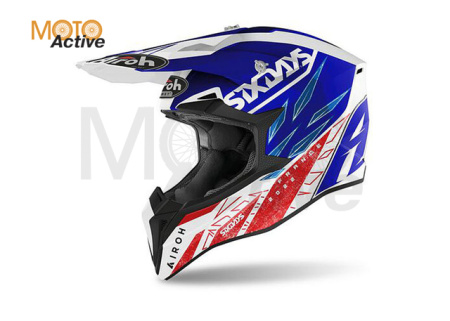 Кроссовый шлем Airoh Wraap Six Days 2022 France Gloss