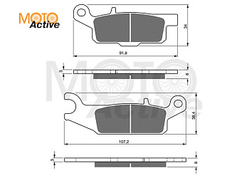 Тормозные колодки GOLD FREN K5 253