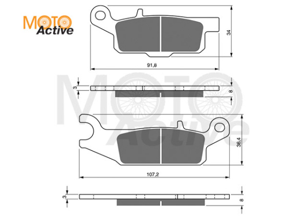 Тормозные колодки GOLD FREN K5 253