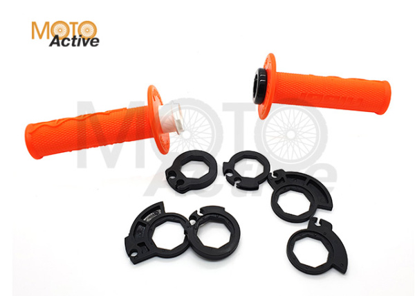 Ручки руля (грипсы) NIBBI Racing "Lock-on" (Оранжевые)