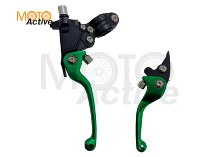 Рычаг сцепления тормоза с кронштейном #1 CNC зеленый
