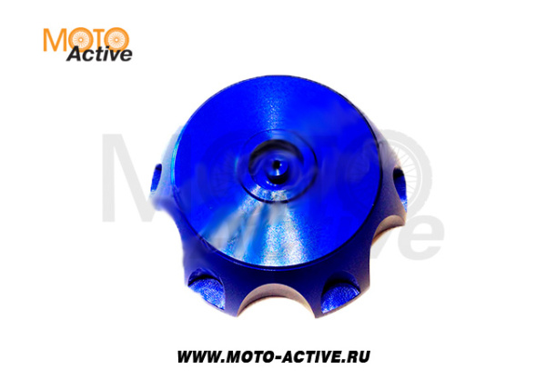 Крышка топливного бака алюминиевая d-48,5 мм SM-PARTS синяя