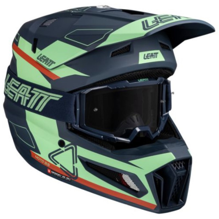 Кроссовый шлем с очками Leatt Moto 3.5 Matcha