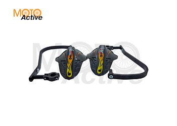 Защита рук с пластиковыми щитками ACCEL HGS-01 22.2 мм (черная)