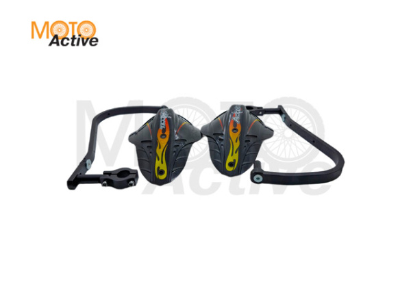 Защита рук с пластиковыми щитками ACCEL HGS-01 22.2 мм (черная)