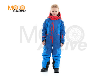 Зимний утепленный комбинезон DF Junior Gravity Blue-Red (128-134)