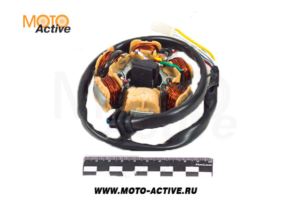 Статор генератора161QMK 200см3 с реверсом АС 6 катушек
